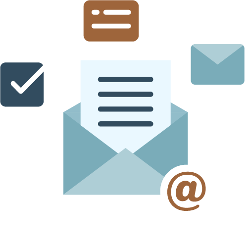 graphic icon representing email automation