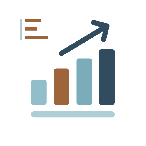 graphic icon representing business growth