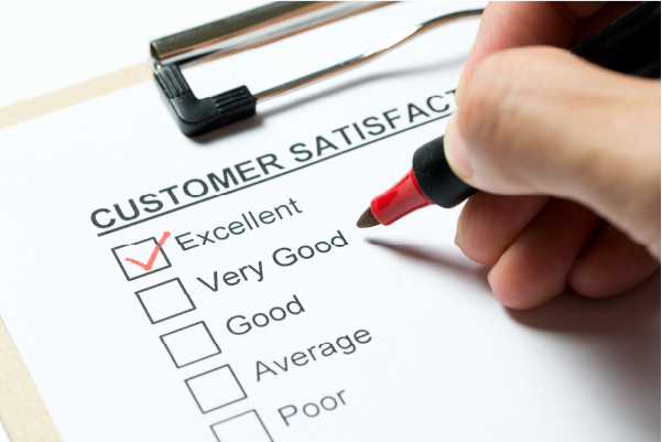 Photo of customer satisfaction survey